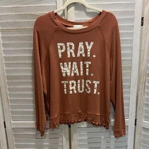 Altar'd State Brown Graphic Sweatshirt